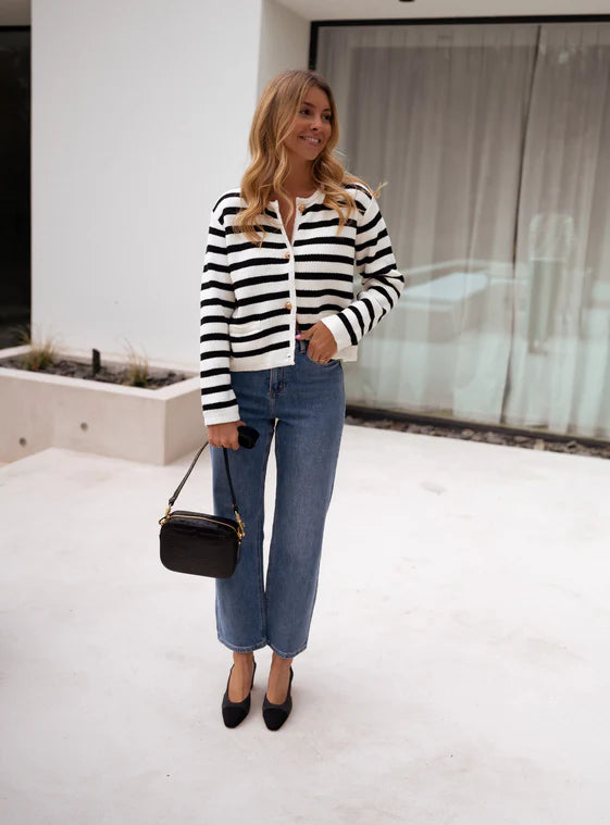 Cardigan à rayures